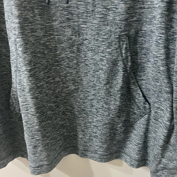 Heather Gray Cowl Neck Pullover Athletic Hoodie - Picture 6 of 8